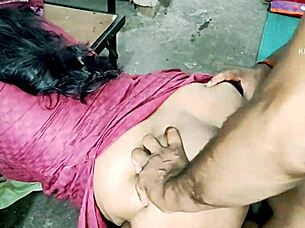 Indian Desi Wife Gets Her Pussy Licked And Fucked Hard Doggy Style By Friend With Rough Cumshot!