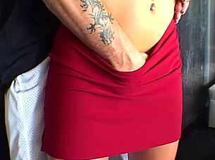 fucking blonde girl 18+ in lingerie with deepthroat blowjob. she spreads asshole for anal fingering and gaping assfucking in doggystyle.