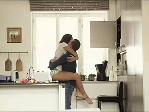 I get so turned on riding Kerry Cherry hard in the kitchen until we both cum