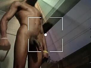 Outdoor public amateur skinny black monster cock workout homemade big cock lover