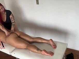 i love giving this curvy brazilian patient and masseuse a happy ending with pov blowjob and ffm threesome fucking