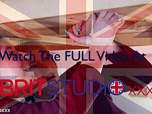 oh wow, these two college students are milking that cock and getting cum all over their uniforms