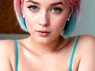 Exhibitionist Virtual Girlfriend Mia Pink AI Generated