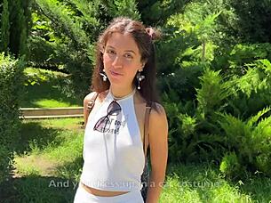 Whoa, imagine how much cash it takes for a hot Russian teen to dive into wild group sex outdoors! 💦🔥