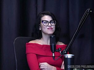 i got so exctied showing off my tatoos and curvy body in see thru lingerie outdoors