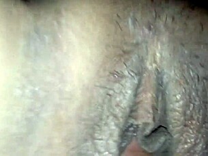Amateur beauty opens tight shaved pussy for intense creampie orgasm