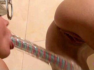 gorgeous baebs, wanna get frisky in the shower with dildos and lots of pussy eating?