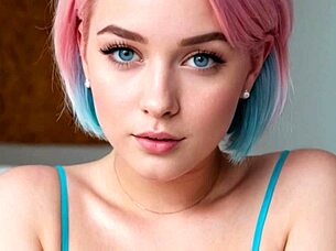 Exhibitionist Virtual Girlfriend Mia Pink AI Generated