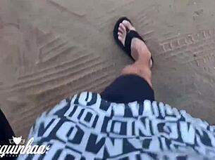 hey, we got lost on the beach, stripped naked, and had a wild threesome with that skinny emo teen?