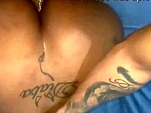 Big Tits BBW Nana Diaba Squirting with Huge Ass Taking Monster Cock Dildo in Pussy