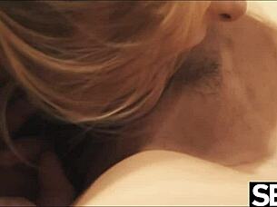 sexy blonde lesbians lick and finger each others pussies. they reach multiple orgasms together.