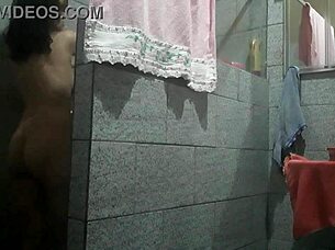 Whoa, check out this perfect body babe with big tits masturbating in hidden bathroom