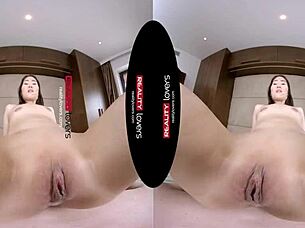 i can't believe i'm riding this asian dragon katana like a monster in cowgirl, her small tits bouncing wildly