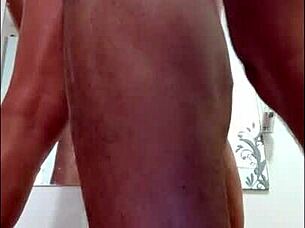 hey, time to punish my muscular wife again with those strong legs spread