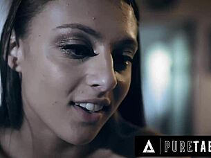 I catfished naive student Gia Derza on a dating app for some kinky rough sex as her creepy teacher