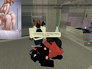 hey, moth encounters a huge futa character in action