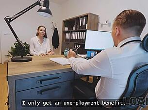 loan4k, how does stanley johnson seduce that young tight pussy customer for rough office fucking?