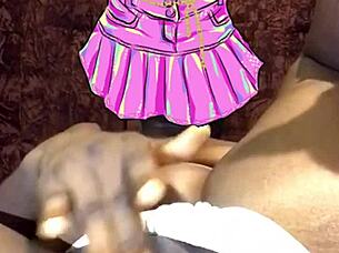 muscular small waist body with big clit and sexy pussy lips in levitating display