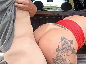 Devouring the Hot Milf's Big Ass Inside the Escort Zetec