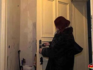 curvy german emma fox with saggy tits gets picked up for rough casting fuck! bent over doggystyle pounding in berlin with footjob action!