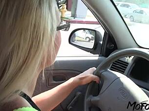 Blonde Amateur Takes Cum Load On Big Tits