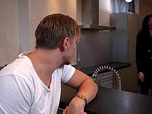 I mean, Gwen this young brunette she's like totally craving that anal action in stockings!