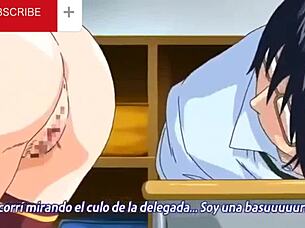 Ready for hentai threesome with college blonde anime babes?