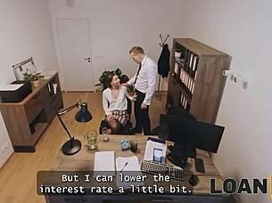 loan4k, how does stanley johnson seduce that young tight pussy customer for rough office fucking?