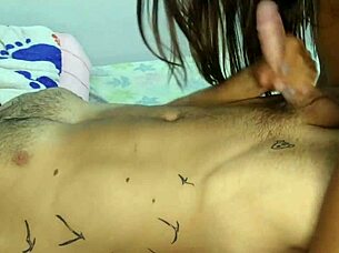 Explore oral techniques with finger and tongue for quick climax.