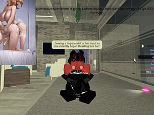 hey, moth encounters a huge futa character in action