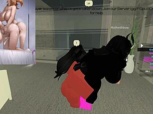 hey, moth encounters a huge futa character in action