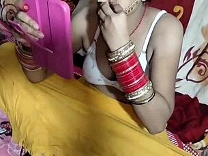 Bride's joyful outdoor peeing at ranch wedding