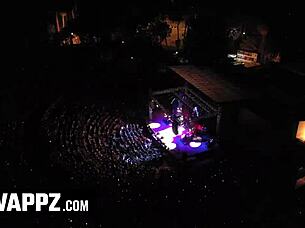 Uh, the fallen idols like Aubry Donatello Sona and Tony, um, dive into sexy porn descent with, like, bisexual group fun