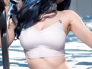 Jessy models lingerie and bikini in a sexy display