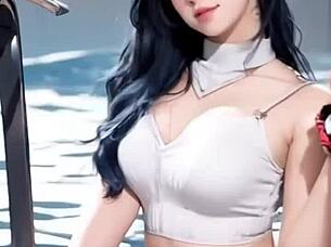 Jessy models lingerie and bikini in a sexy display