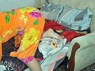 Passionate Threesome Sex With Wife Husband And Lover Double Penetration Creampie!