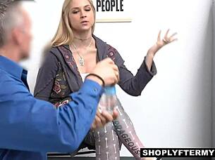 hey sarah vandella, caught stealing on hidden cam? now get bent over and fucked rough doggystyle by that big cock!