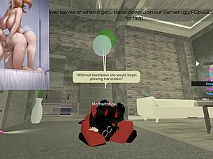 hey, moth encounters a huge futa character in action