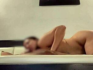 Thai chubby amateur rides cowgirl for hardcore creampie orgasm.