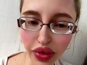 What does 1 40 mean for a blonde Russian with long hair, glasses, and lipstick?