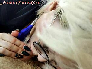 Aimee Hot MILF Rides Bottle in Bathroom with Fisting Anal and Cumshot Glory