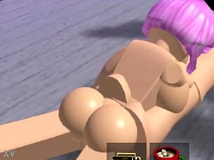 She casually sucked on that furry Roblox cock in a wild blowjob session.