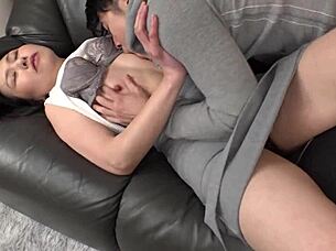 The jogging wife with healthy skin gets hooked on the unemployed neighbor's huge thrill