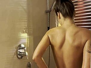 oh monika fox, let's get wet and wild with that solo shower masturbation free for all