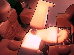 Bratty femboy teases before alley gangbang with monster bbc