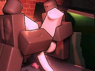 Bratty femboy teases before alley gangbang with monster bbc