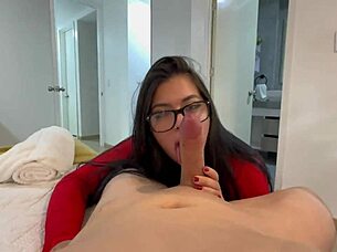 Whoa, my Latina BBW milf teaches a wild lesson by riding my big cock bareback until I cum inside her tight pussy! 😈🍑