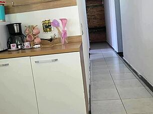 We had risky sex with his friend while my husband was in the bath, almost got caught!