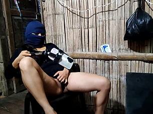 Thick cucumber doubles penetrates stepmom's holes roughly