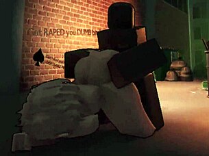 Bratty femboy teases before alley gangbang with monster bbc